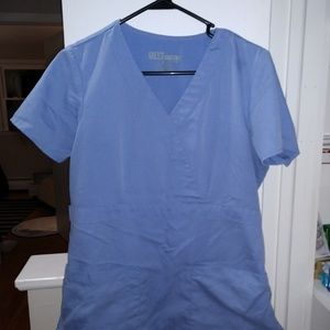 Grey's Anatomy Ceil blue scrub top medium